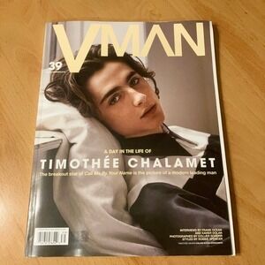 VMAN Magazine Issue 39 Timothee Chalamet Spring Summer 2018 Frank Ocean Rare